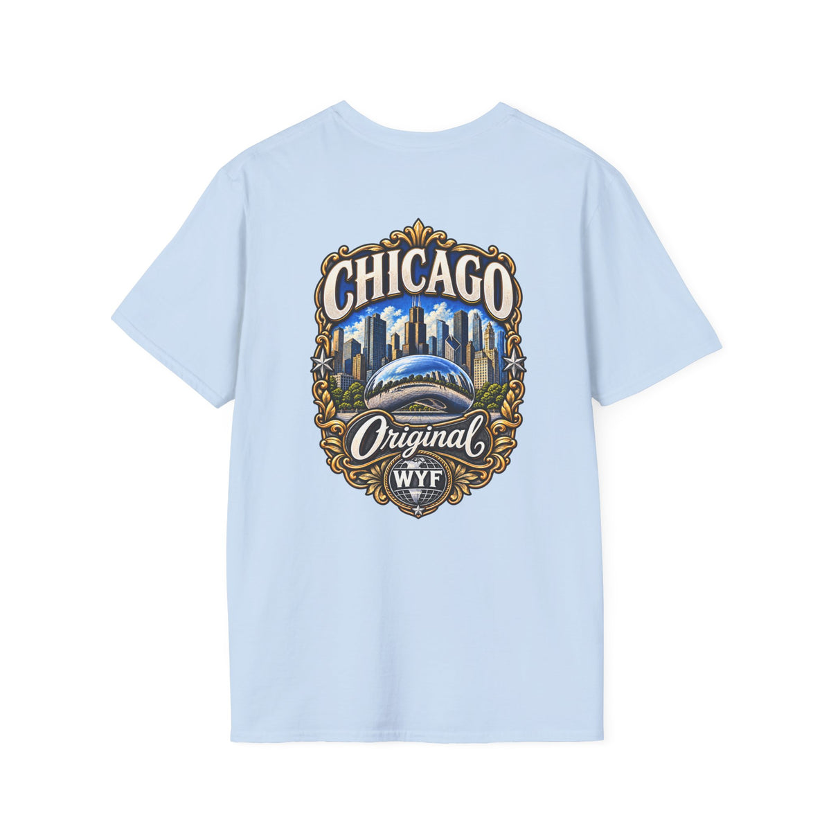 WYF Chicago T-Shirt | Chicago Souvenir & Where You From Streetwear