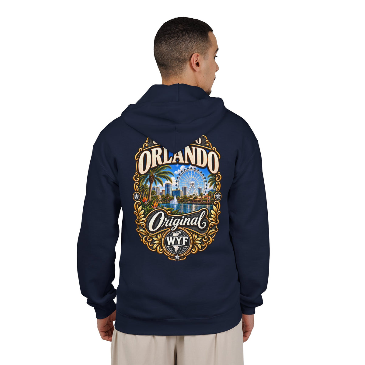 WYF Orlando Full-Zip Hoodie | Orlando Souvenir & Where You From Streetwear