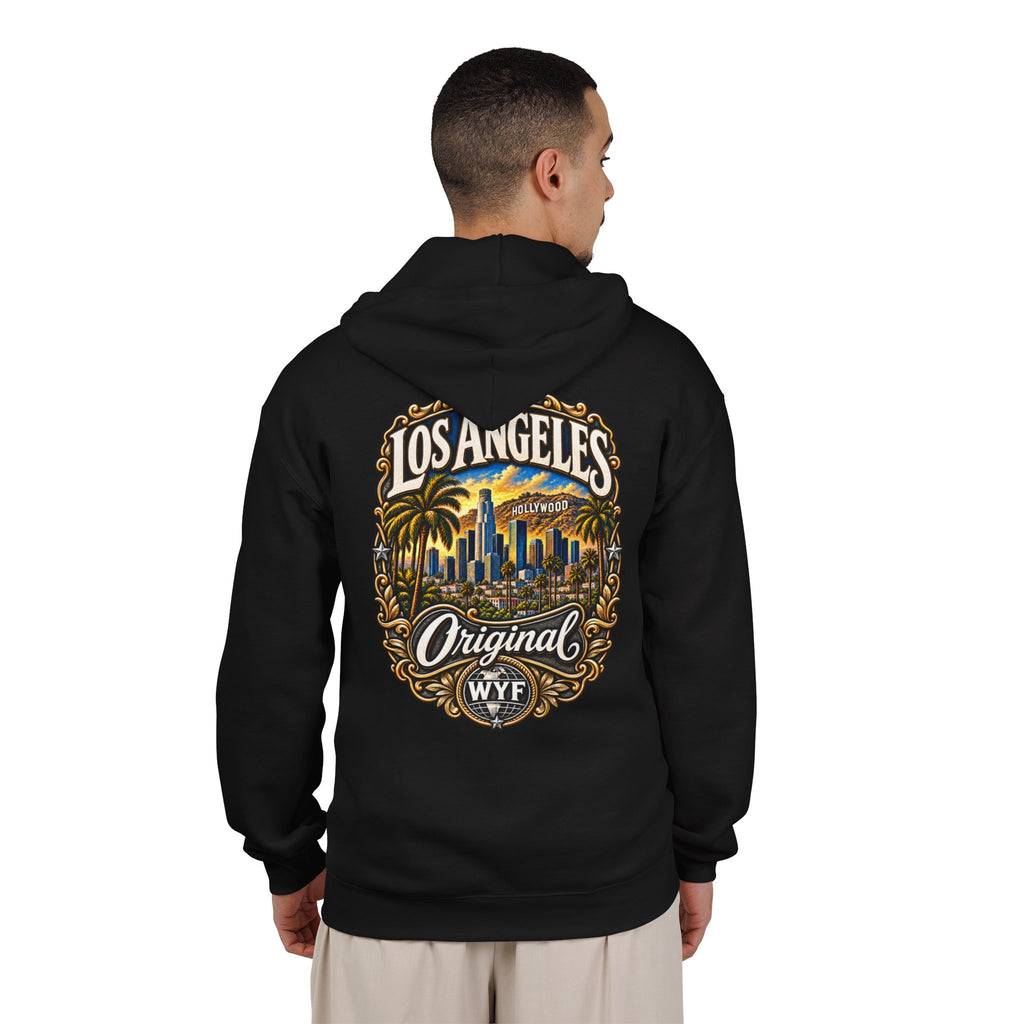 WYF Los Angeles Full-Zip Hoodie | Los Angeles Souvenir & Where You From Streetwear