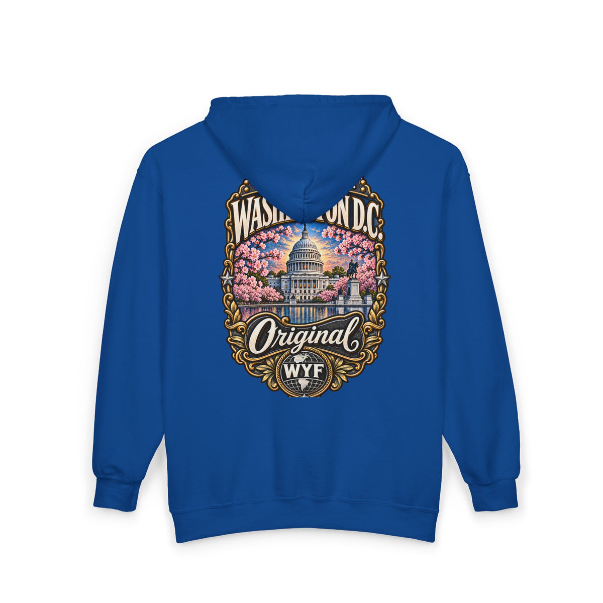 WYF Washington Dc Full-Zip Hoodie | Washington Dc Souvenir & Where You From Streetwear