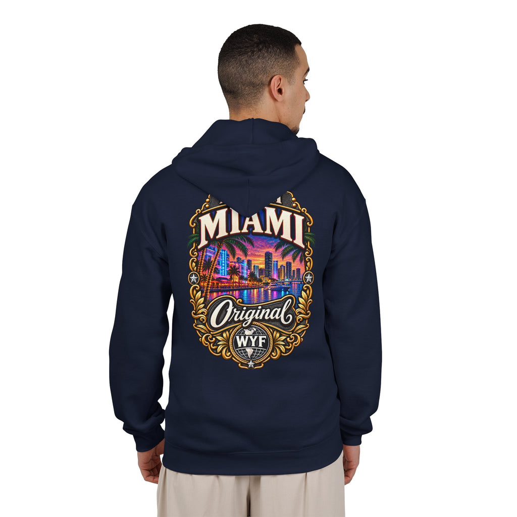 WYF Miami Full-Zip Hoodie | Miami Souvenir & Where You From Streetwear