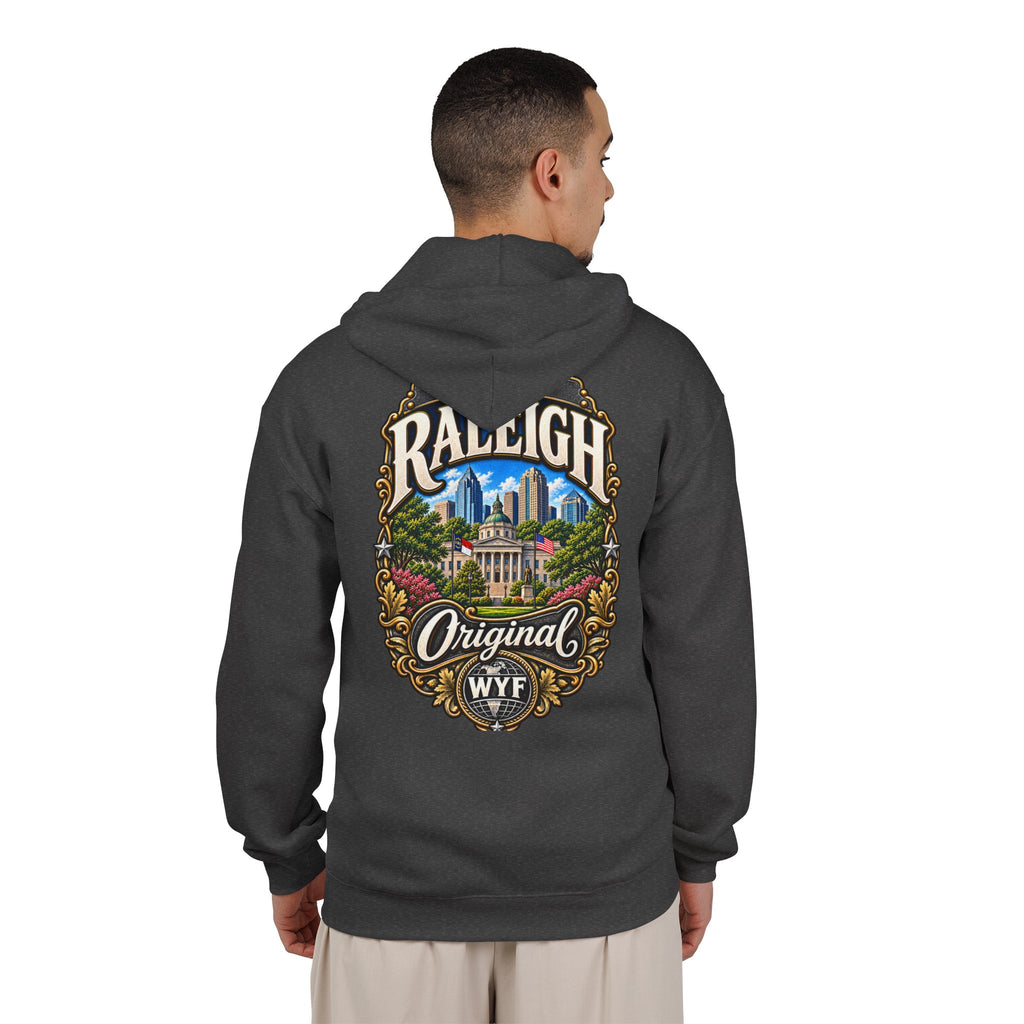 WYF Raleigh Full-Zip Hoodie | Raleigh Souvenir & Where You From Streetwear