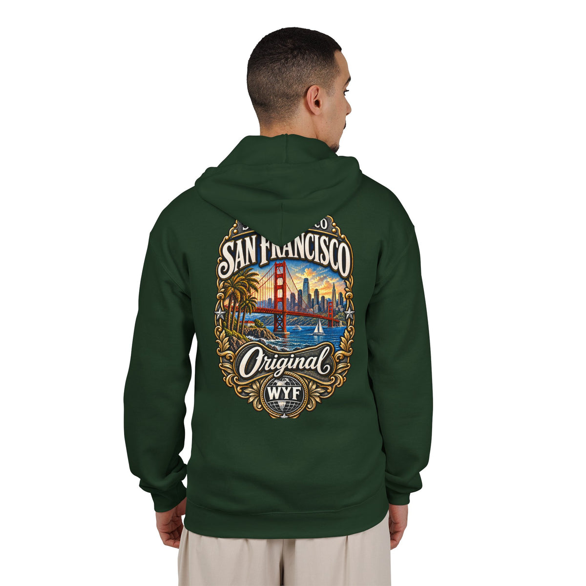 WYF San Francisco Full-Zip Hoodie | San Francisco Souvenir & Where You From Streetwear