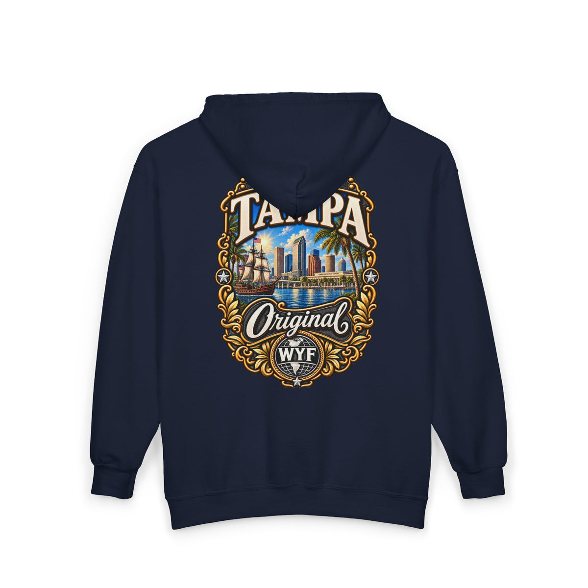 WYF Tampa Full-Zip Hoodie | Tampa Souvenir & Where You From Streetwear