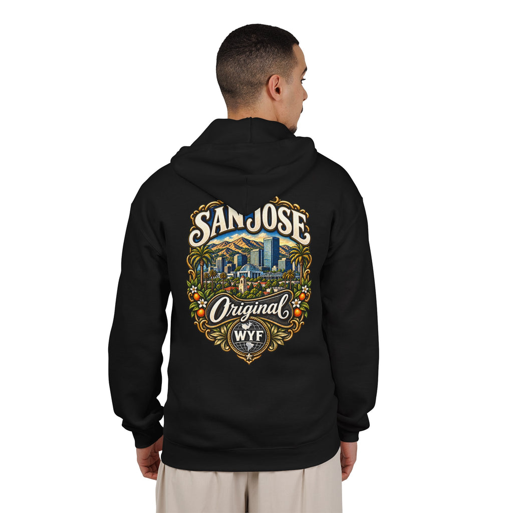 WYF San Jose Full-Zip Hoodie | San Jose Souvenir & Where You From Streetwear
