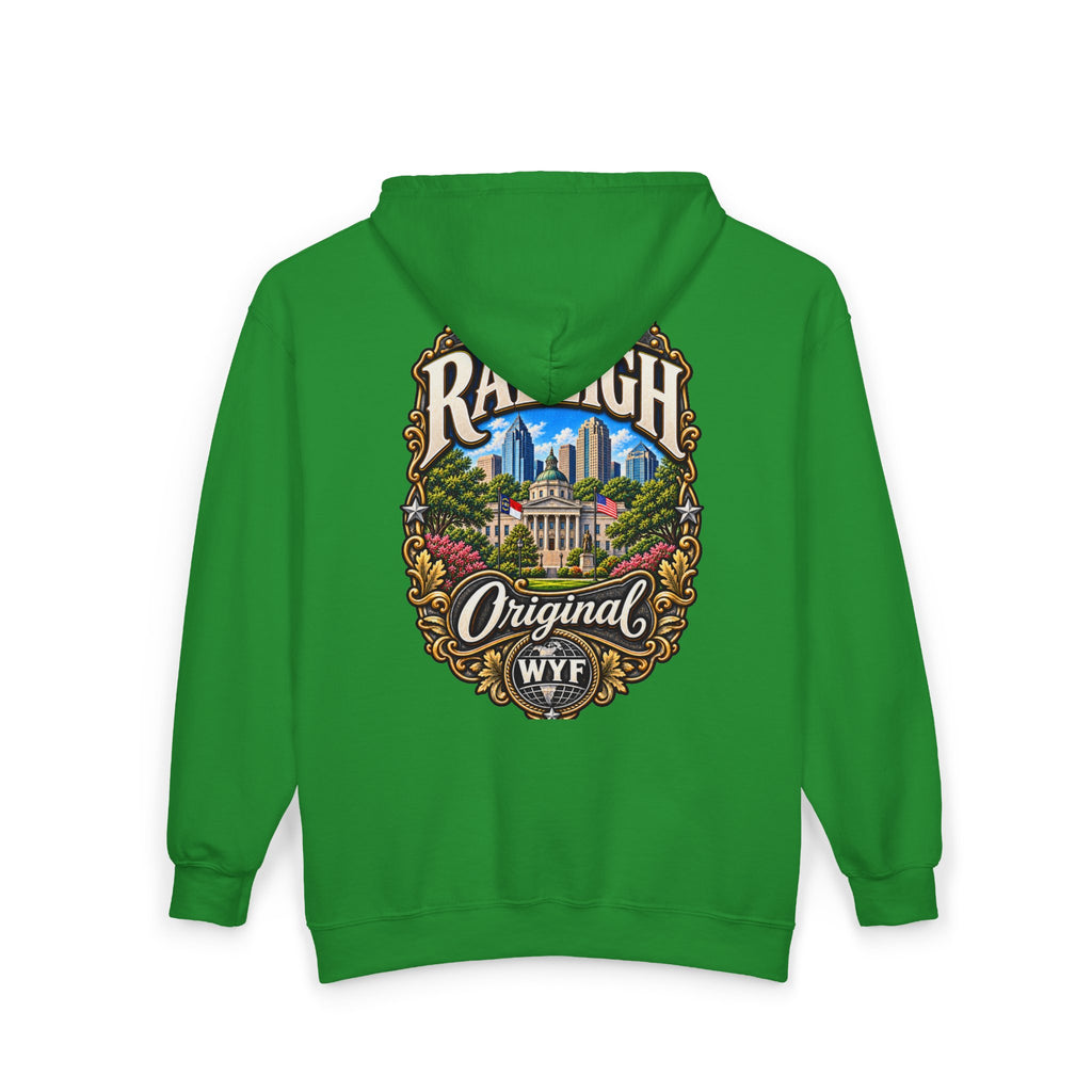 WYF Raleigh Full-Zip Hoodie | Raleigh Souvenir & Where You From Streetwear