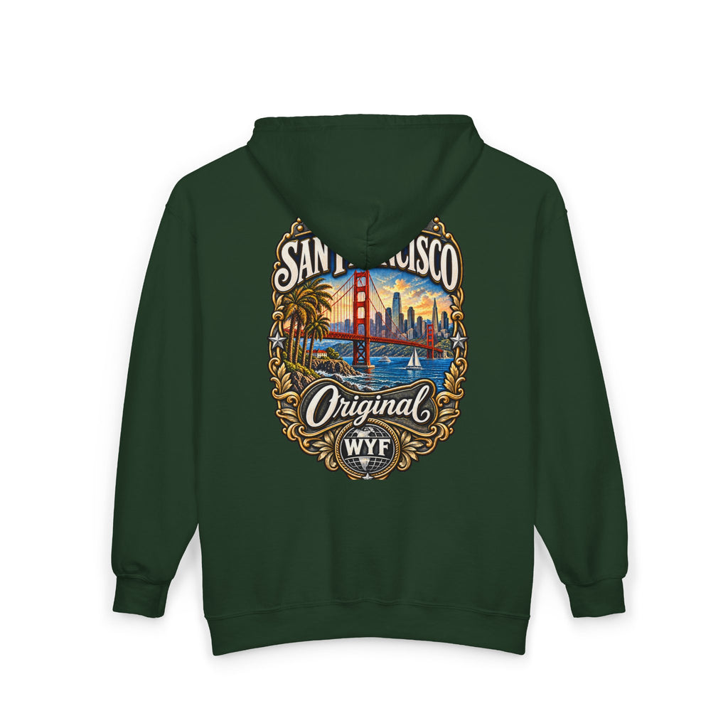 WYF San Francisco Full-Zip Hoodie | San Francisco Souvenir & Where You From Streetwear