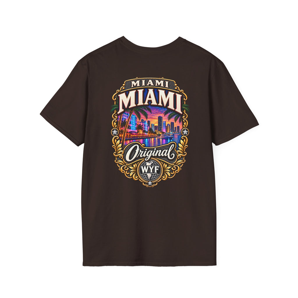WYF Miami T-Shirt | Miami Souvenir & Where You From Streetwear