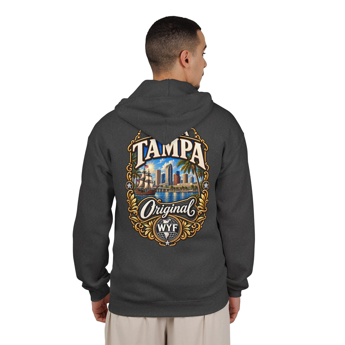 WYF Tampa Full-Zip Hoodie | Tampa Souvenir & Where You From Streetwear