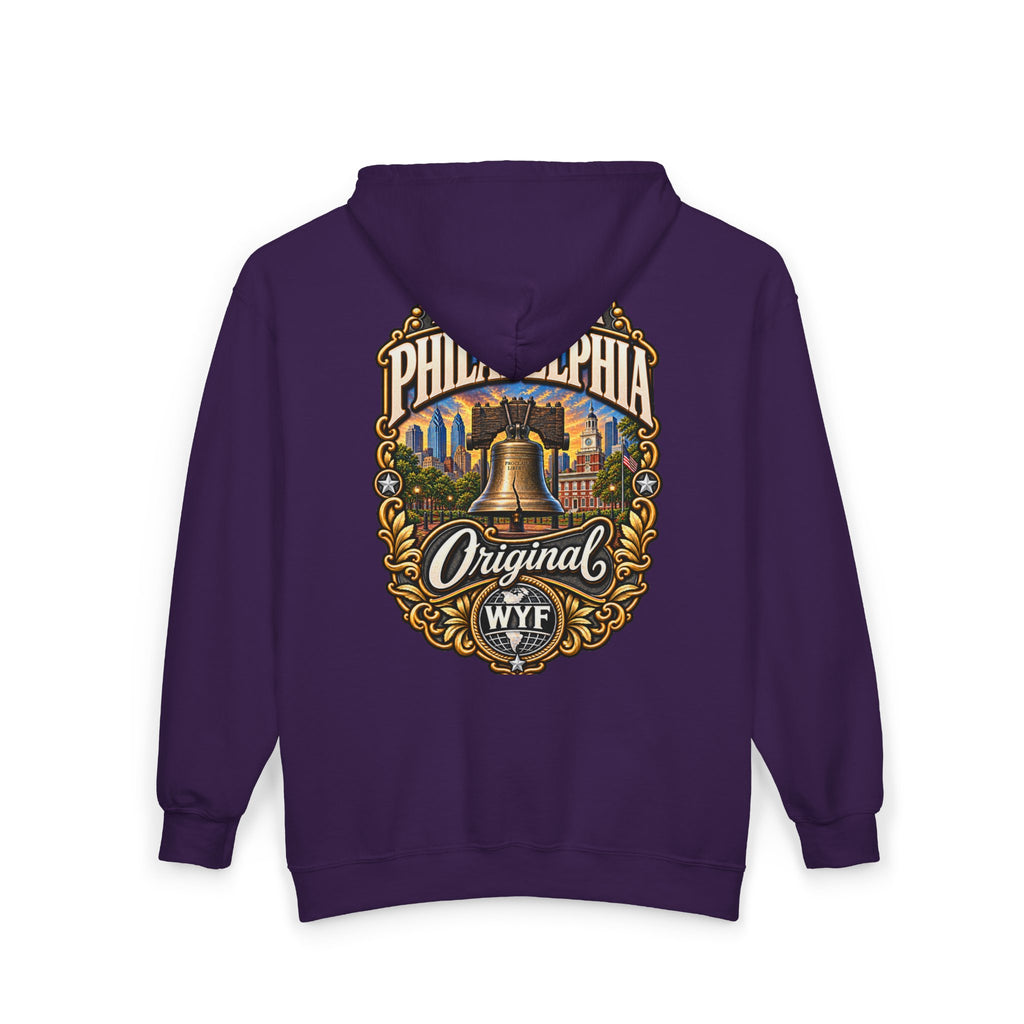 WYF Philadelphia Full-Zip Hoodie | Philadelphia Souvenir & Where You From Streetwear