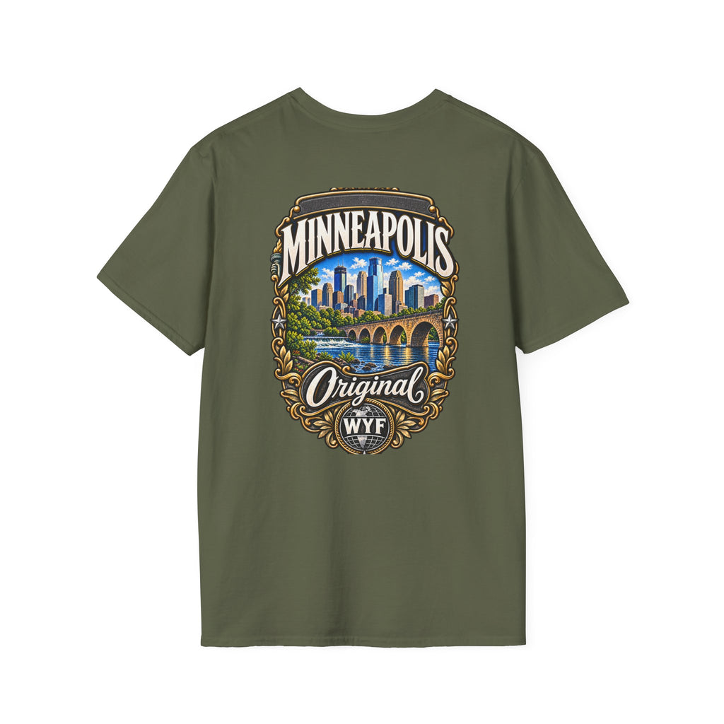 WYF Minneapolis T-Shirt | Minneapolis Souvenir & Where You From Streetwear