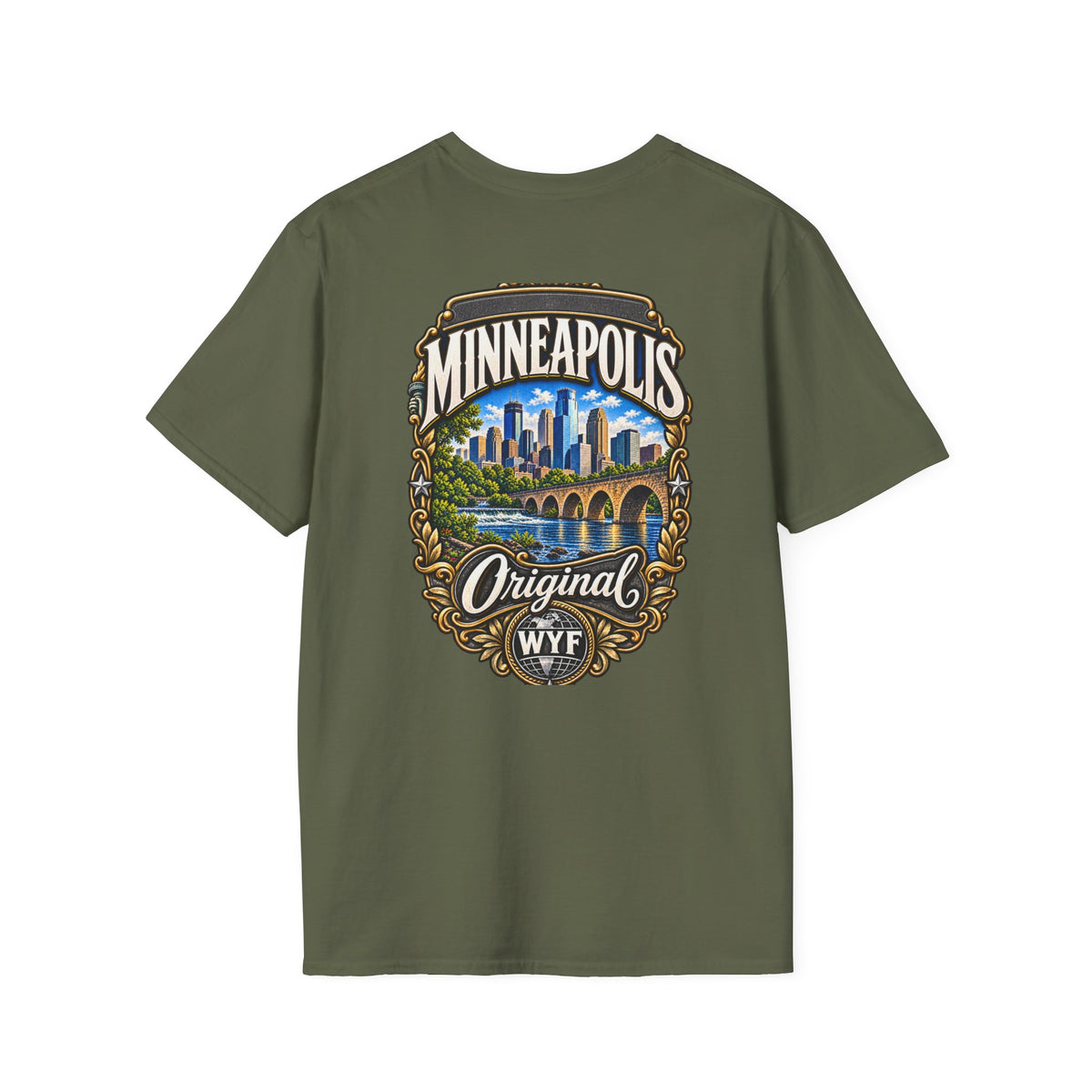 WYF Minneapolis T-Shirt | Minneapolis Souvenir & Where You From Streetwear