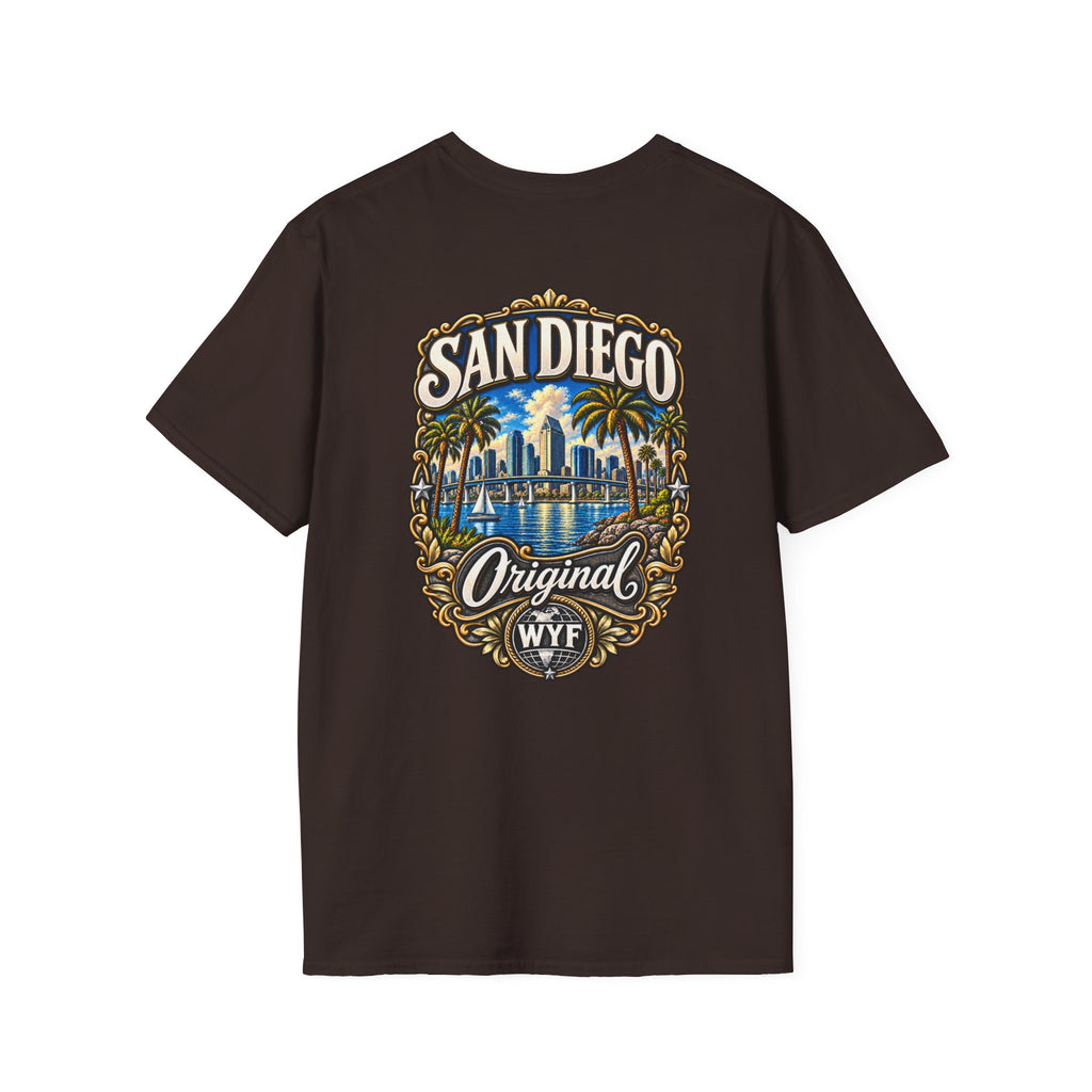 WYF San Diego T-Shirt | San Diego Souvenir & Where You From Streetwear