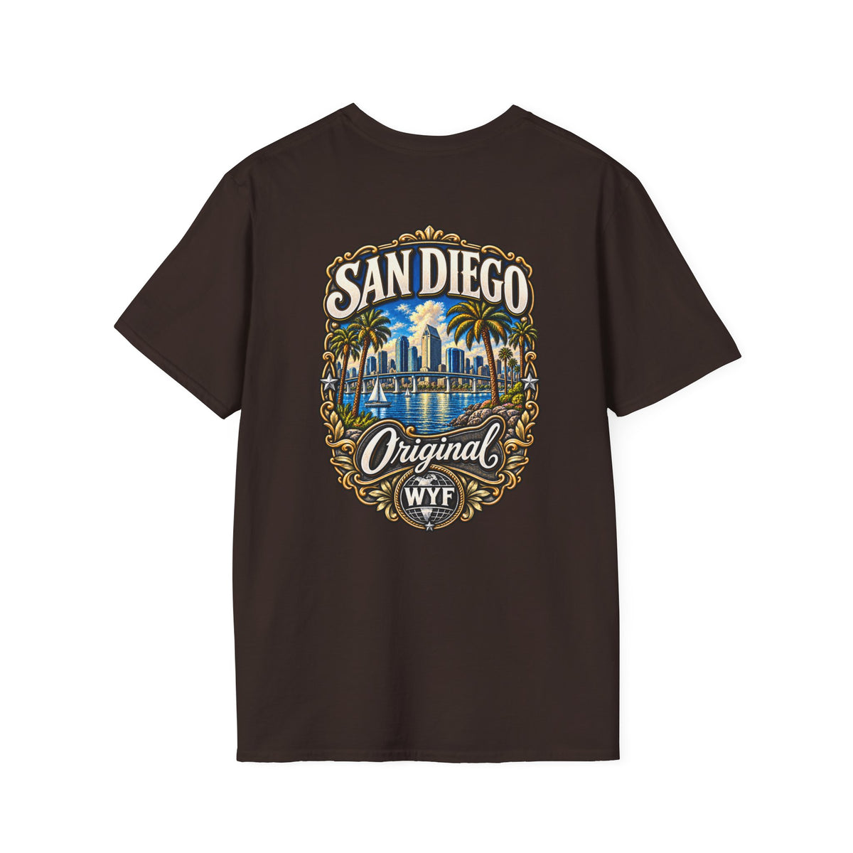 WYF San Diego T-Shirt | San Diego Souvenir & Where You From Streetwear