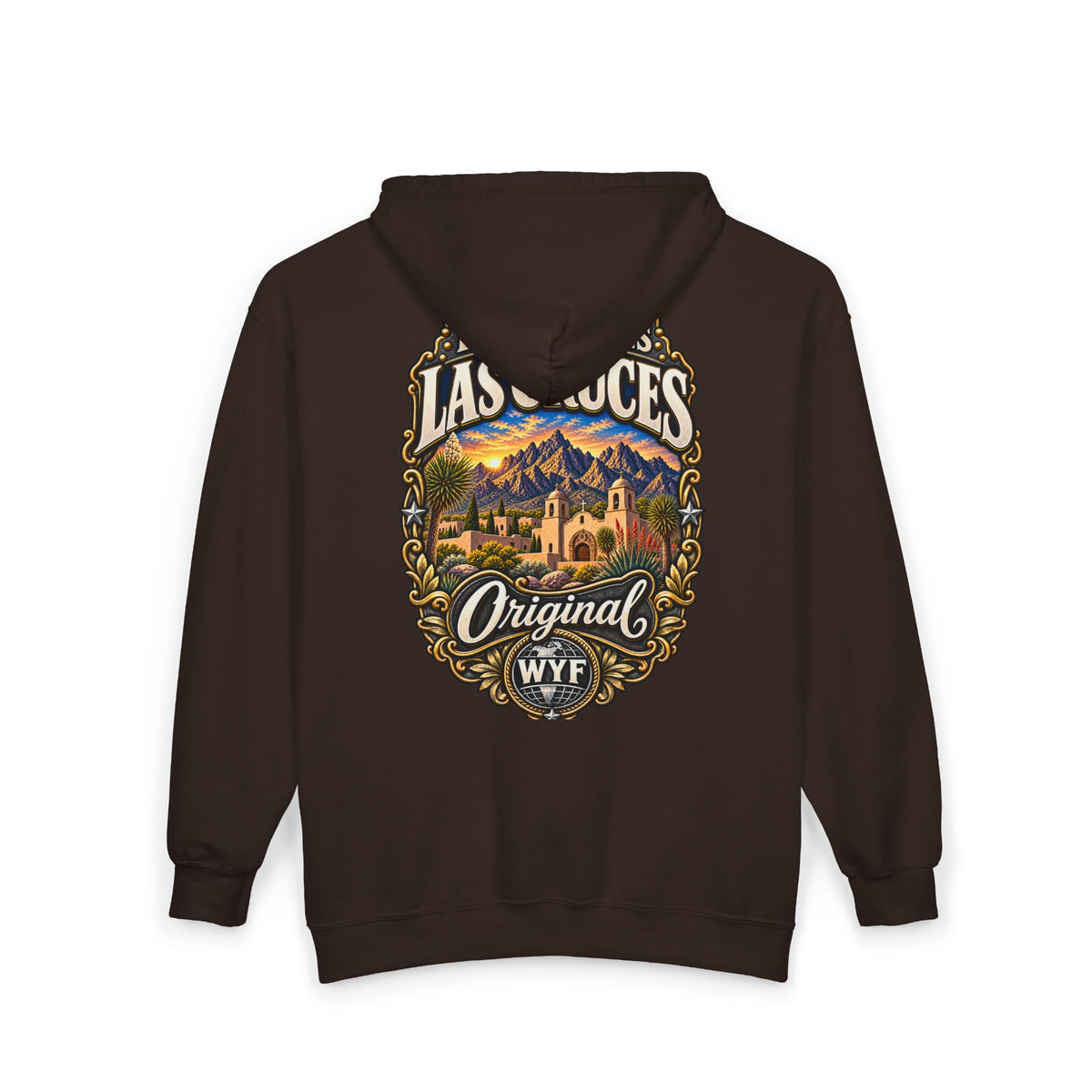 WYF Las Cruces Full-Zip Hoodie | Las Cruces Souvenir & Where You From Streetwear