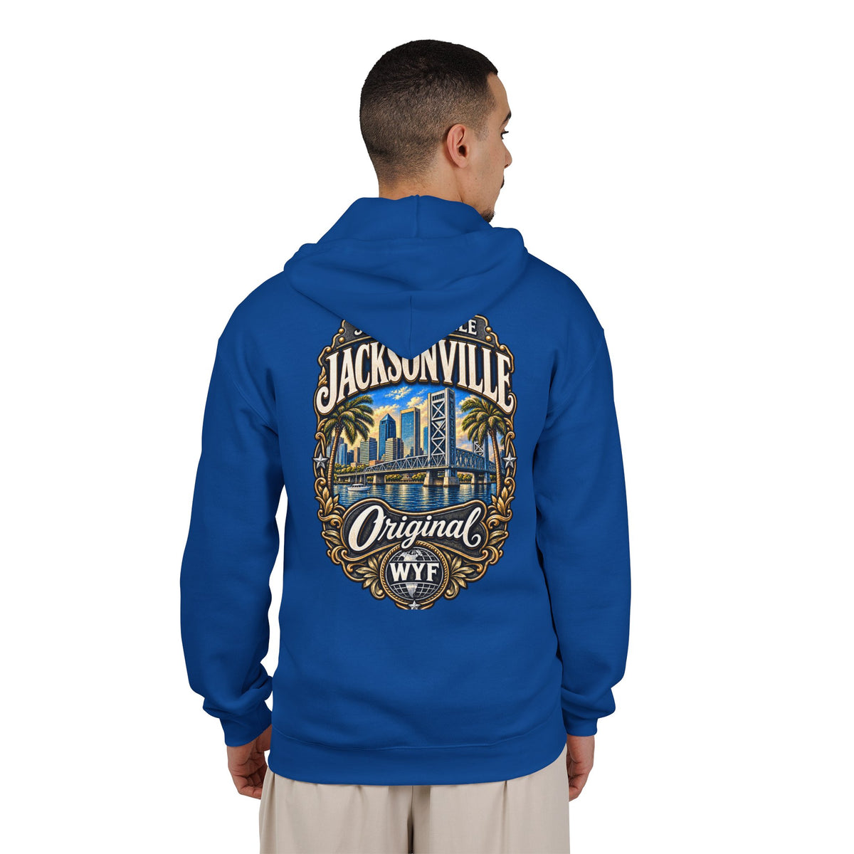 WYF Jacksonville Full-Zip Hoodie | Jacksonville Souvenir & Where You From Streetwear