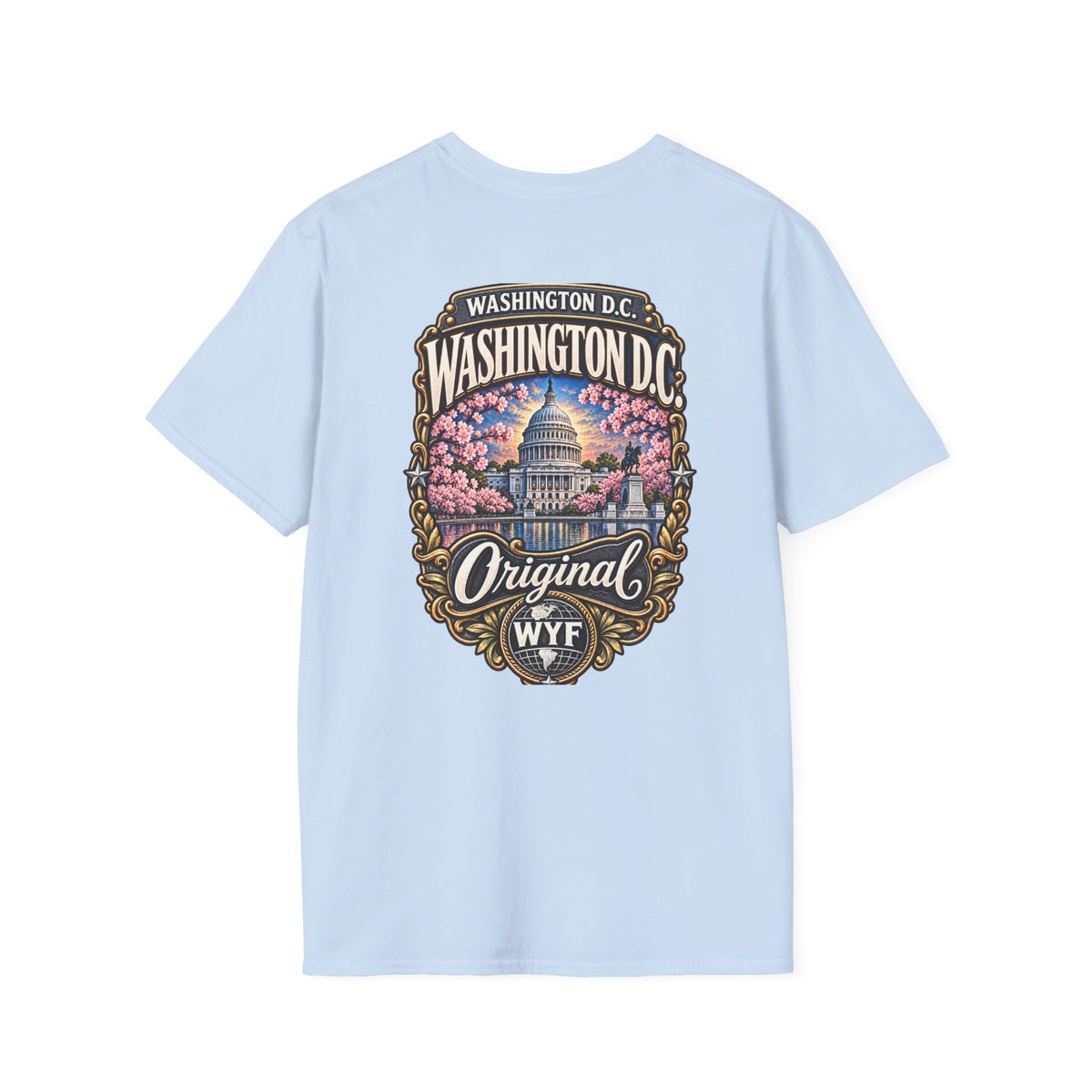 WYF Washington Dc T-Shirt | Washington Dc Souvenir & Where You From Streetwear