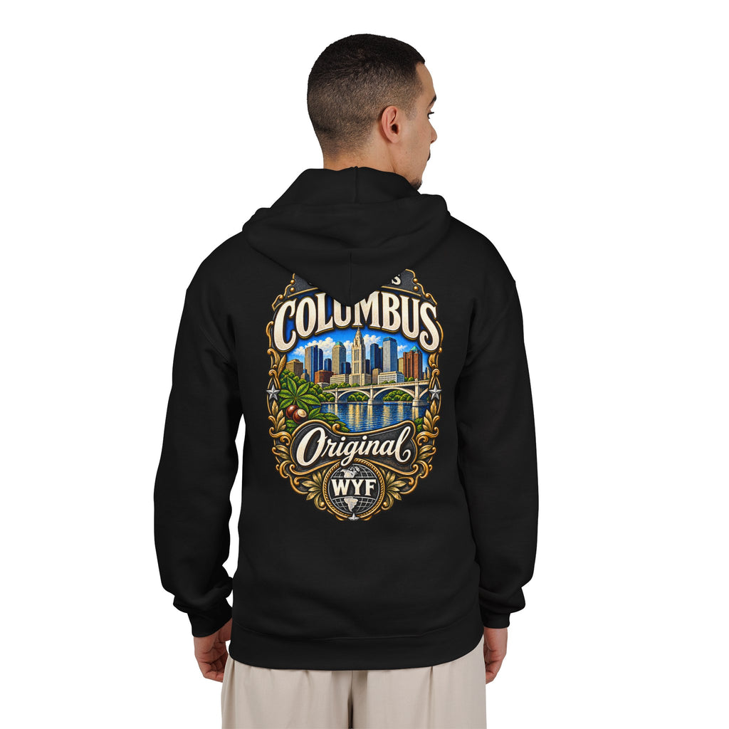 WYF Columbus Full-Zip Hoodie | Columbus Souvenir & Where You From Streetwear