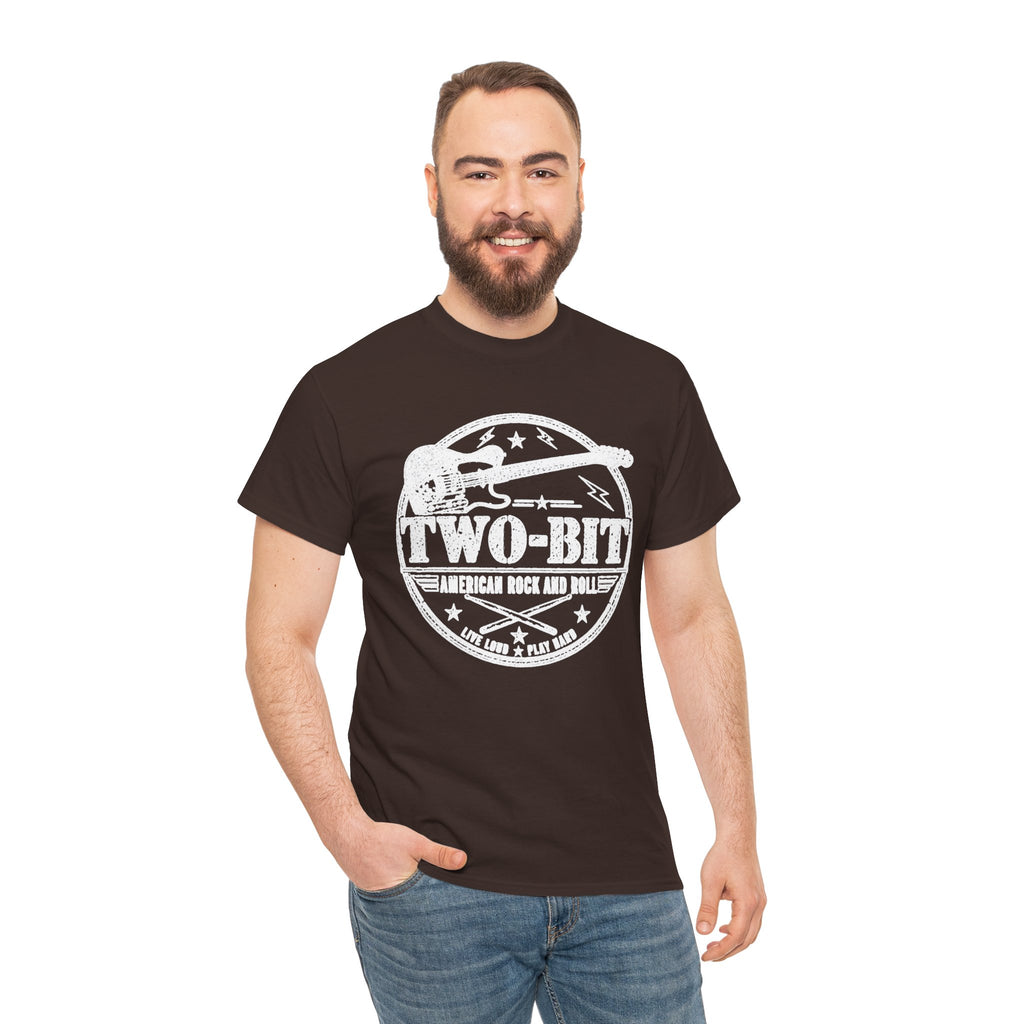 Two-Bit American Rock T-Shirt — Vintage Guitar Band Tee