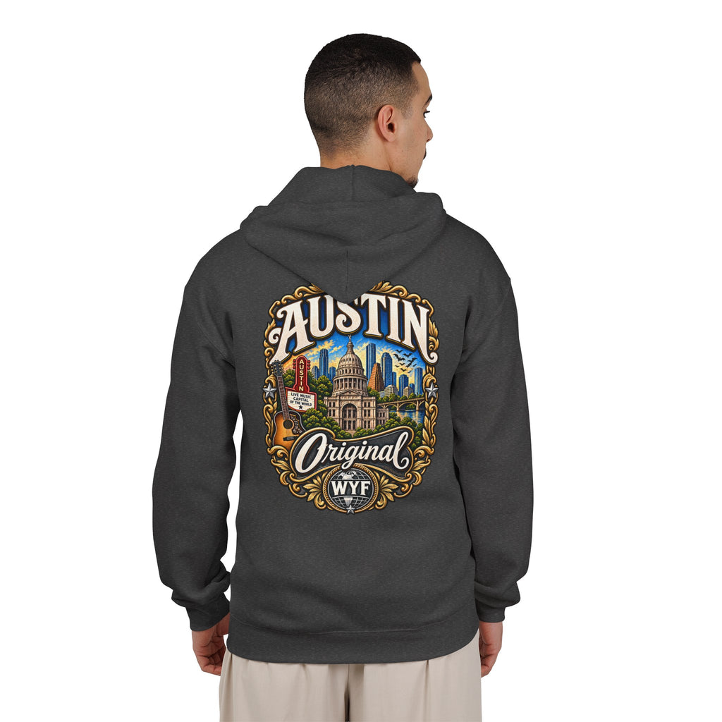 WYF Austin Full-Zip Hoodie | Austin Souvenir & Where You From Streetwear