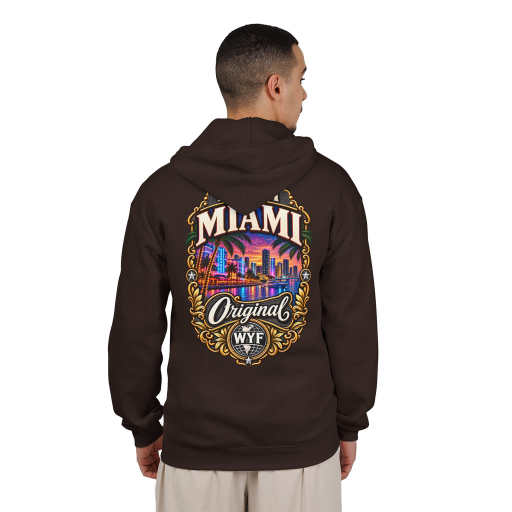 WYF Miami Full-Zip Hoodie | Miami Souvenir & Where You From Streetwear