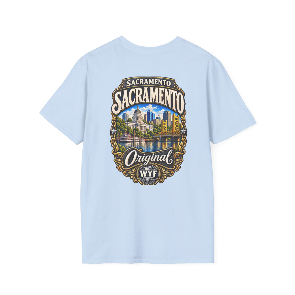 WYF Sacramento T-Shirt | Sacramento Souvenir & Where You From Streetwear