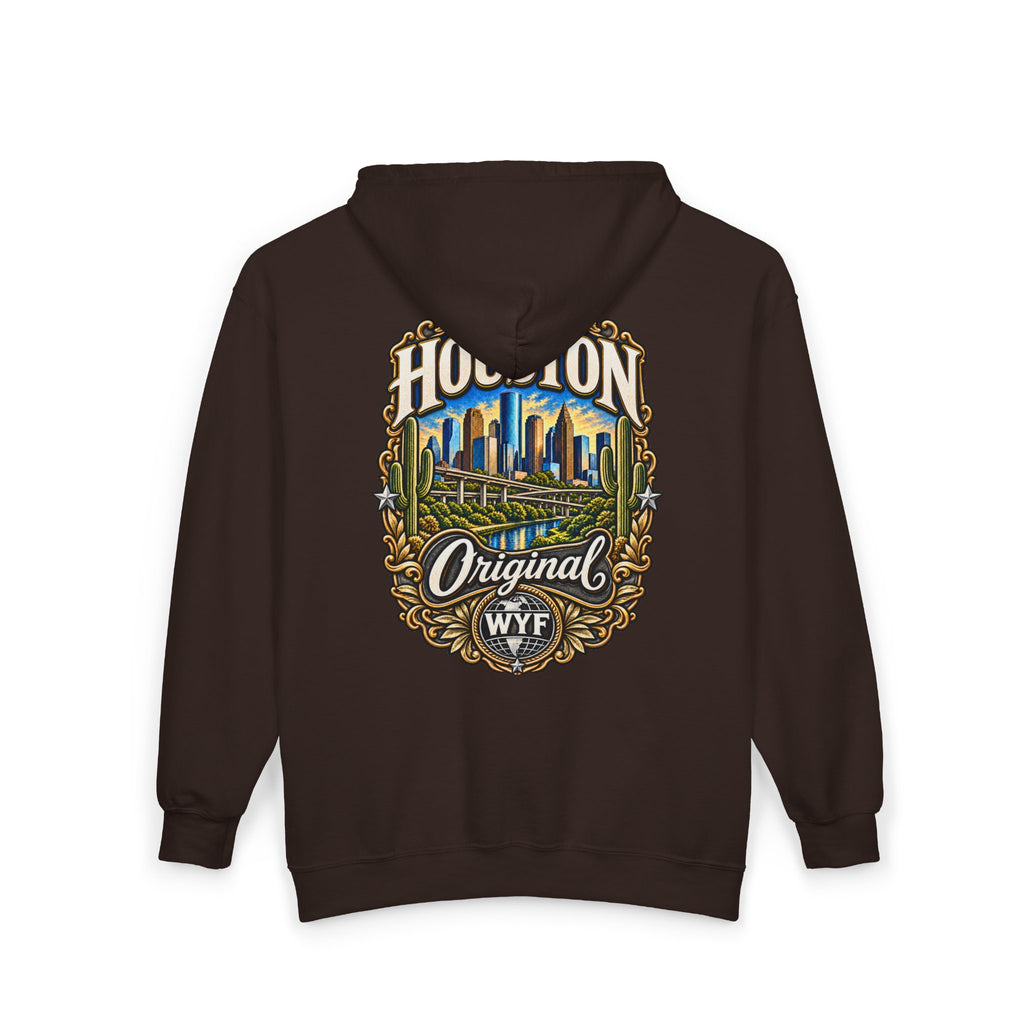 WYF Houston Full-Zip Hoodie | Houston Souvenir & Where You From Streetwear