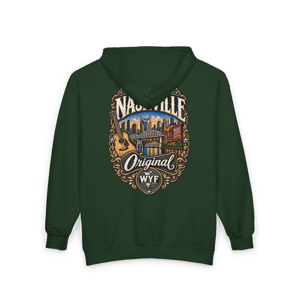 WYF Nashville Full-Zip Hoodie | Nashville Souvenir & Where You From Streetwear