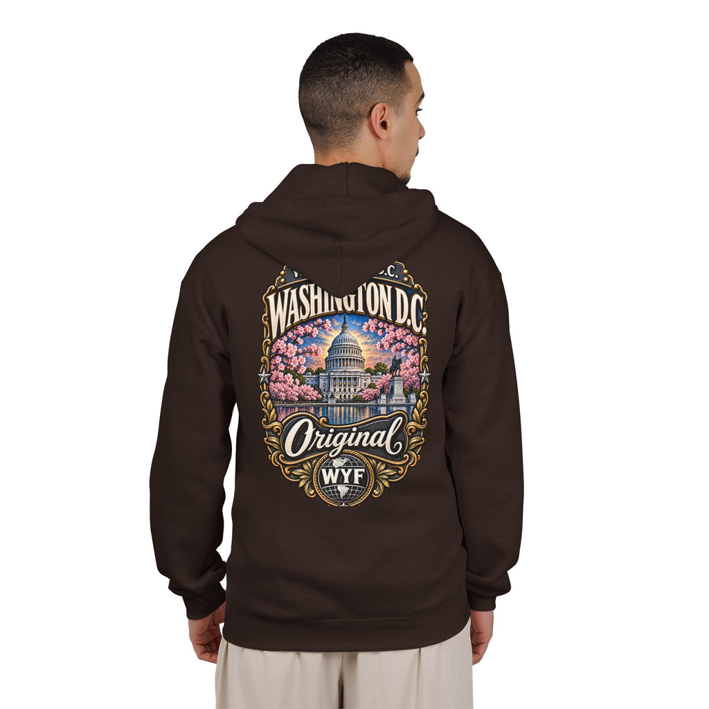 WYF Washington Dc Full-Zip Hoodie | Washington Dc Souvenir & Where You From Streetwear