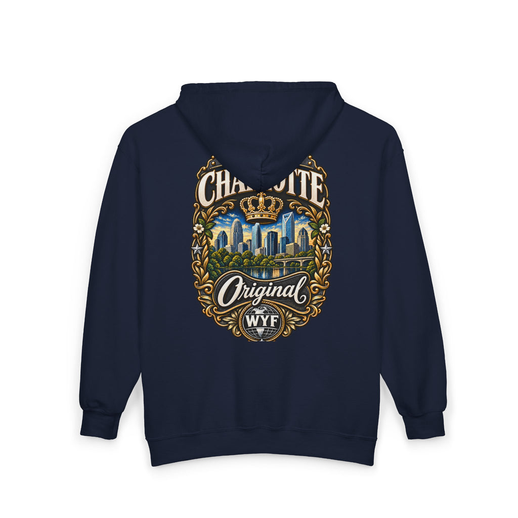 WYF Charlotte Full-Zip Hoodie | Charlotte Souvenir & Where You From Streetwear