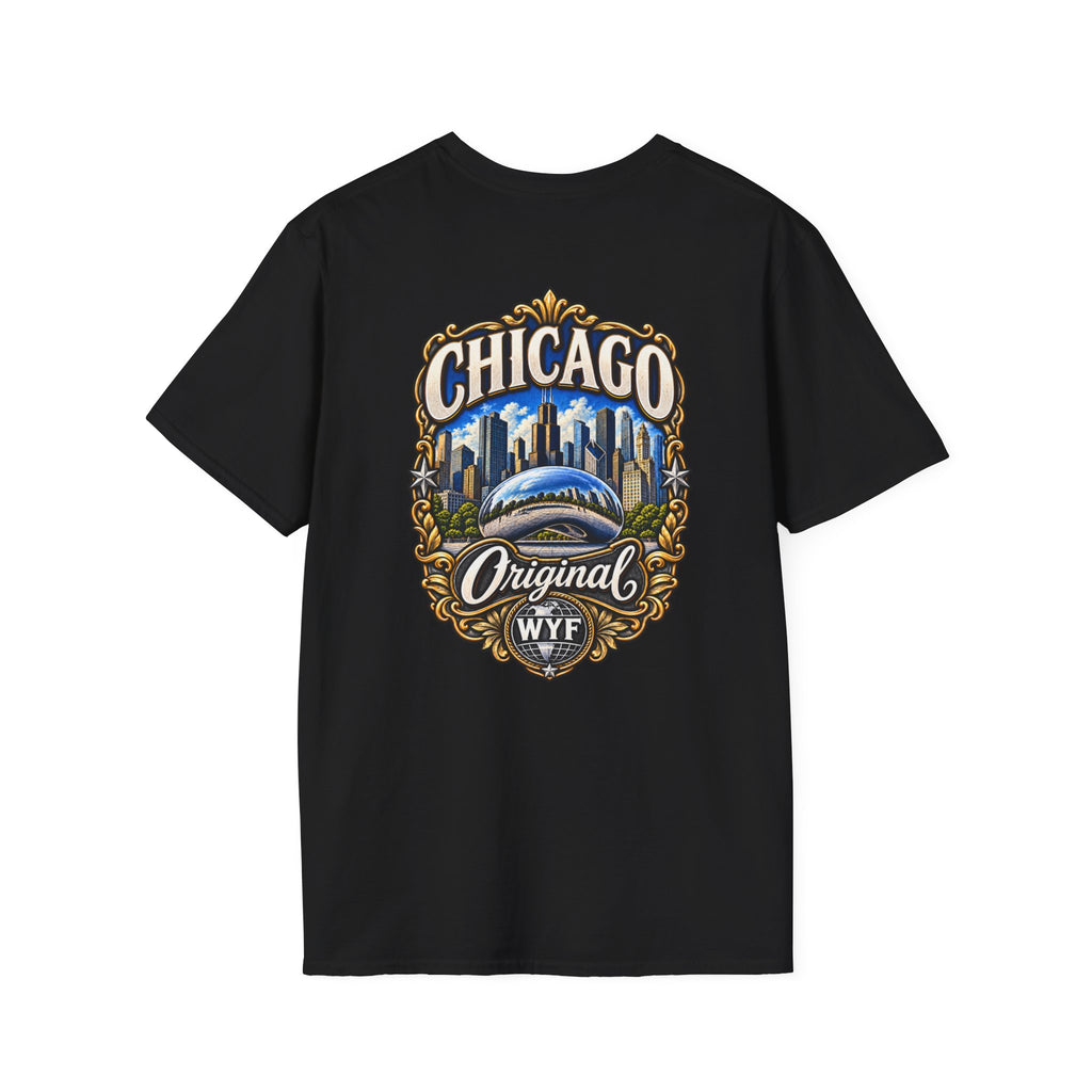 WYF Chicago T-Shirt | Chicago Souvenir & Where You From Streetwear