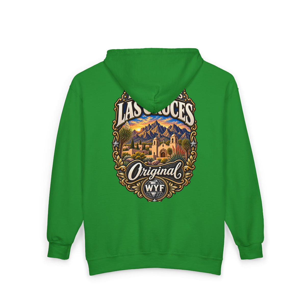 WYF Las Cruces Full-Zip Hoodie | Las Cruces Souvenir & Where You From Streetwear
