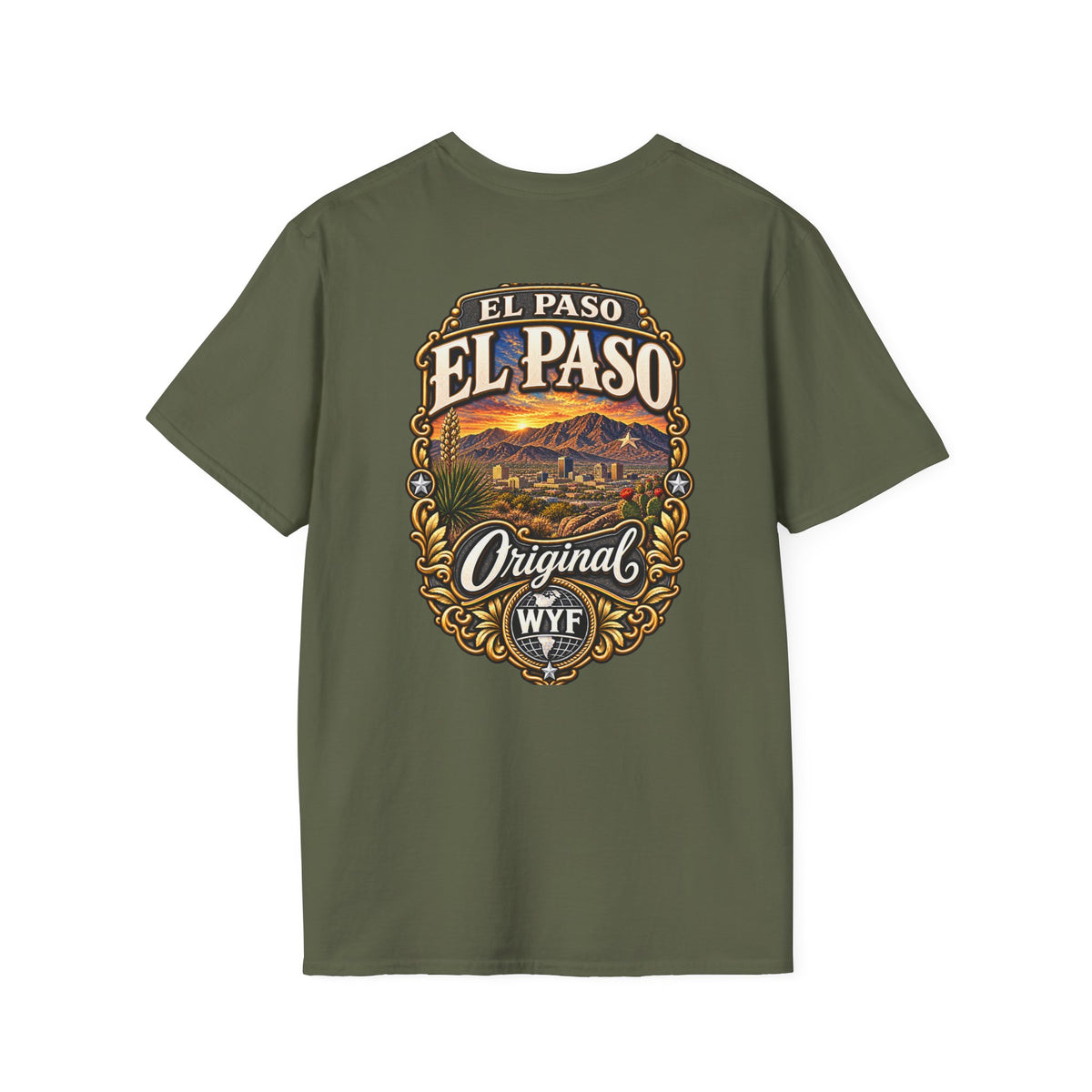 WYF El Paso T-Shirt | El Paso Souvenir & Where You From Streetwear