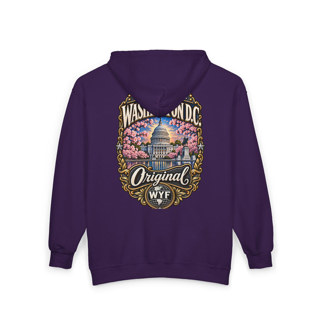 WYF Washington Dc Full-Zip Hoodie | Washington Dc Souvenir & Where You From Streetwear