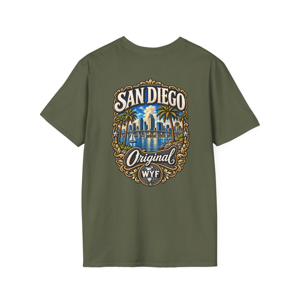 WYF San Diego T-Shirt | San Diego Souvenir & Where You From Streetwear