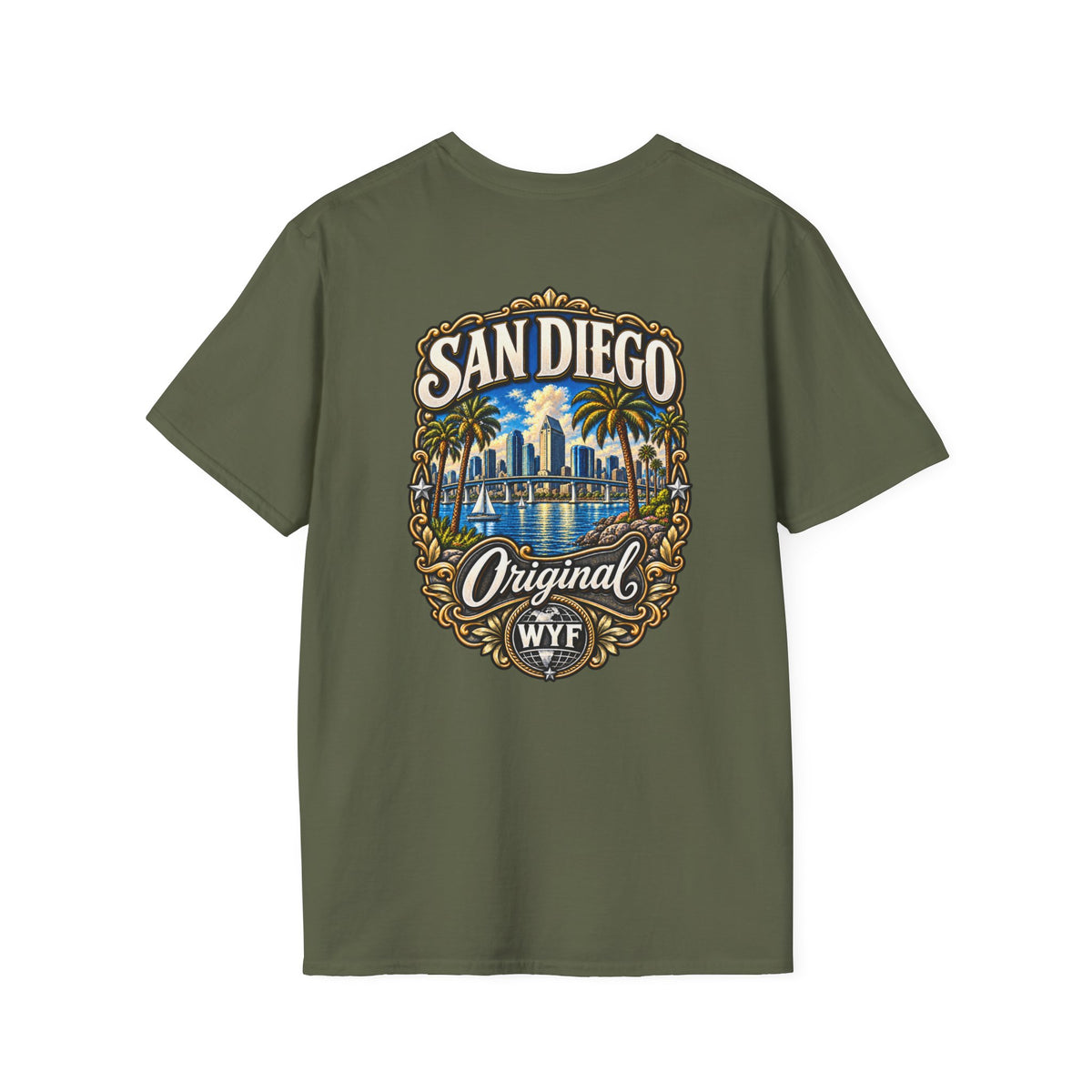 WYF San Diego T-Shirt | San Diego Souvenir & Where You From Streetwear
