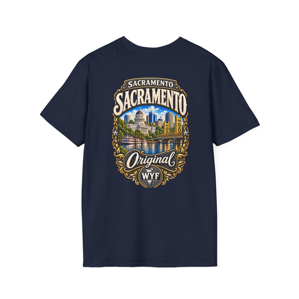 WYF Sacramento T-Shirt | Sacramento Souvenir & Where You From Streetwear