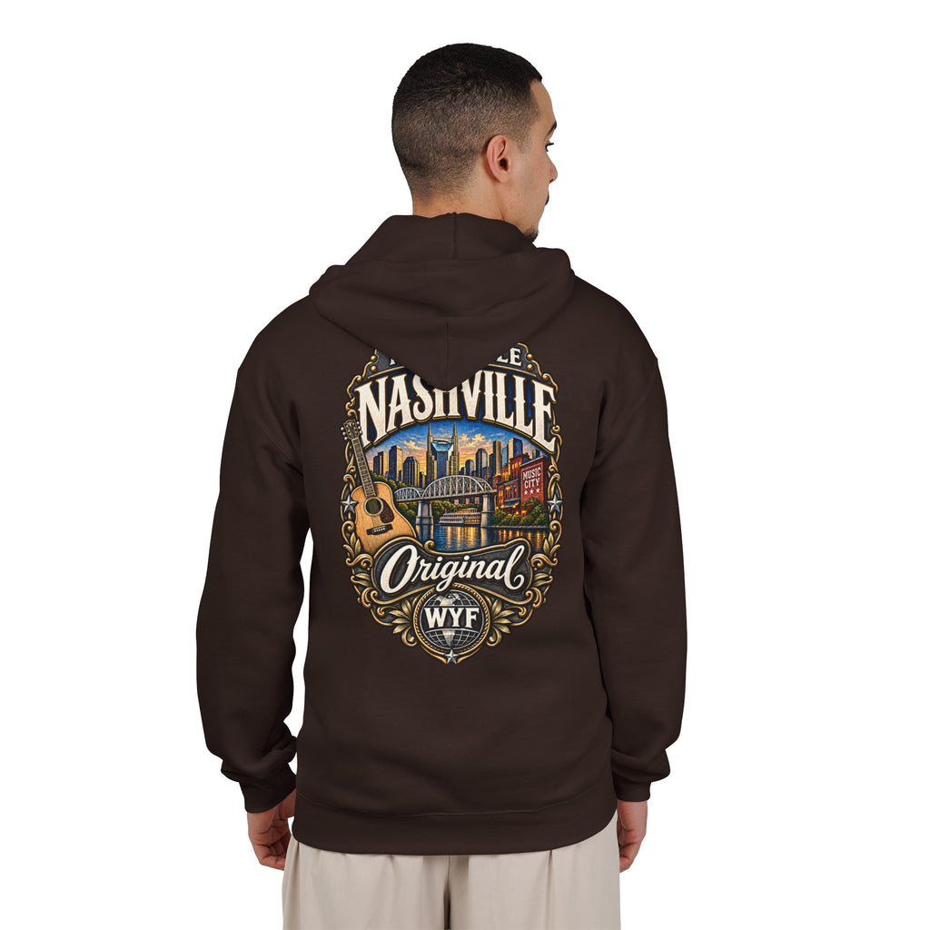 WYF Nashville Full-Zip Hoodie | Nashville Souvenir & Where You From Streetwear
