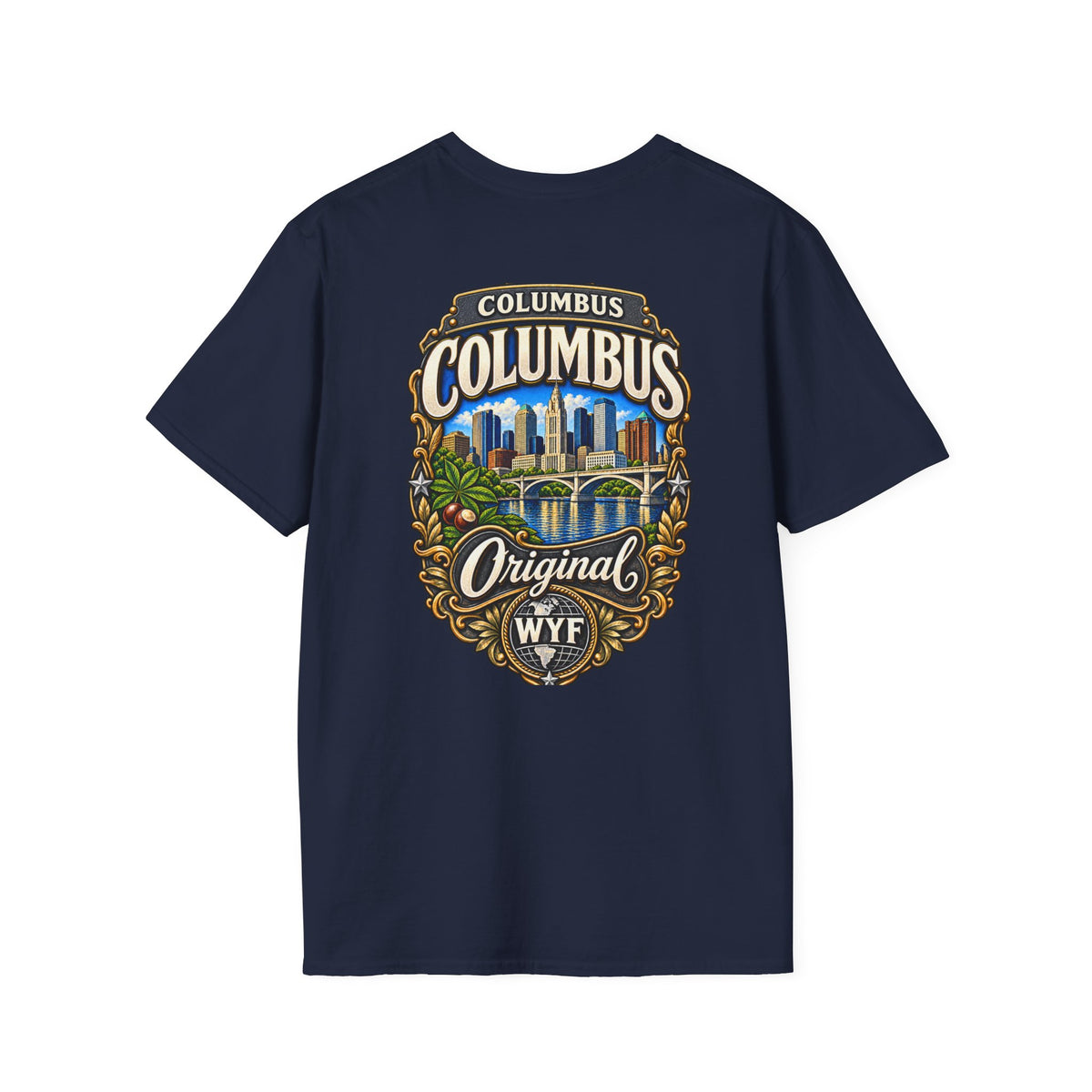 WYF Columbus T-Shirt | Columbus Souvenir & Where You From Streetwear