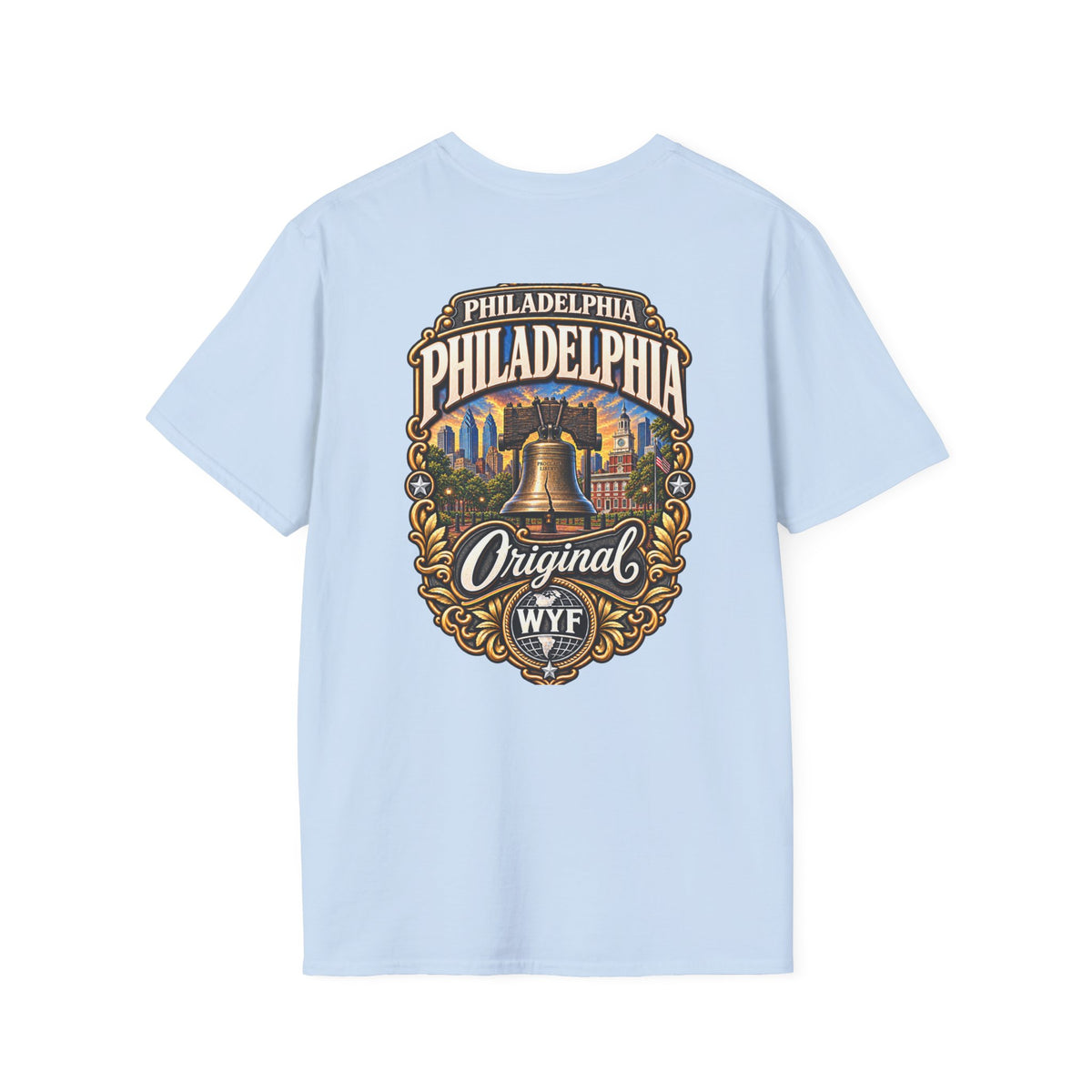 WYF Philadelphia T-Shirt | Philadelphia Souvenir & Where You From Streetwear