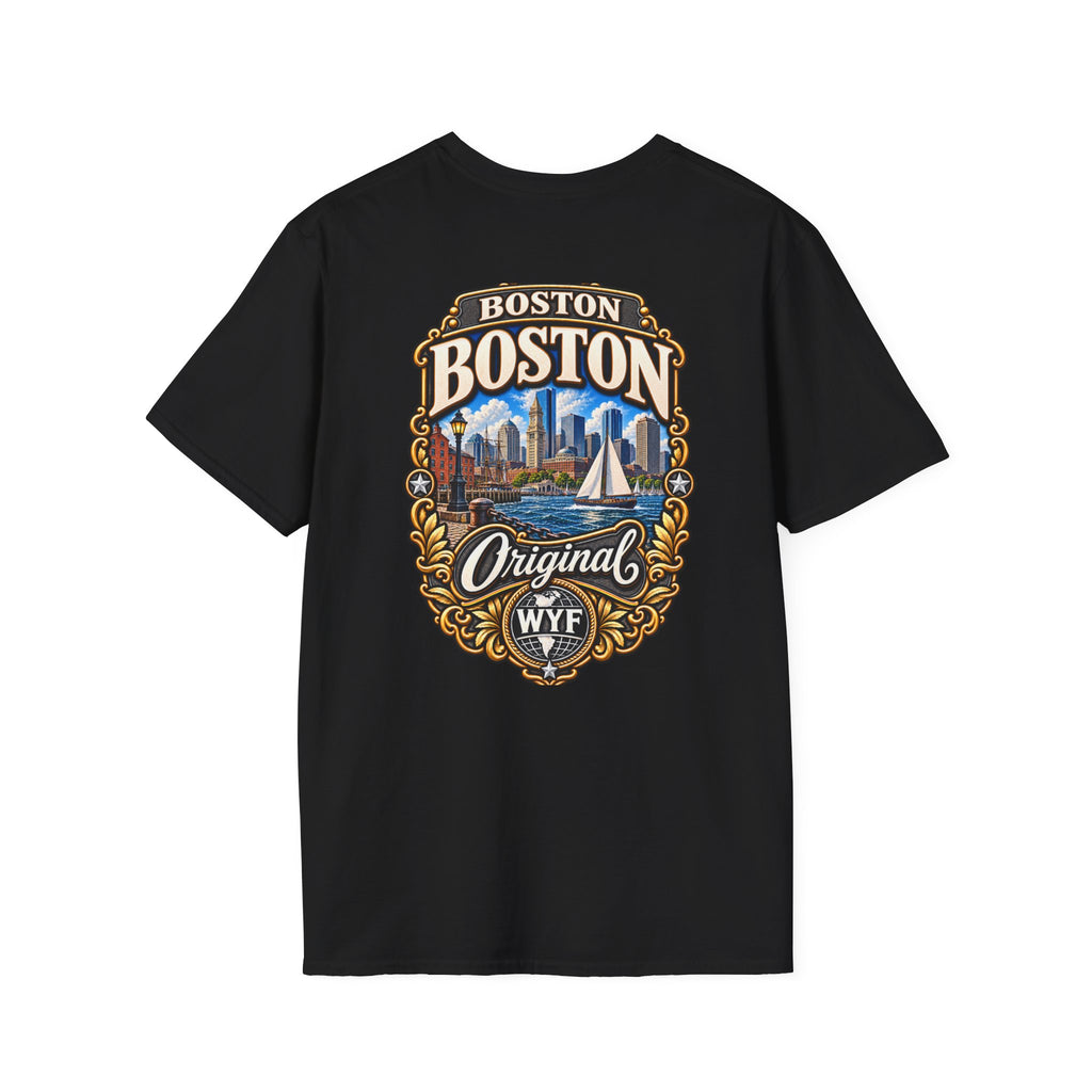 WYF Boston T-Shirt | Boston Souvenir & Where You From Streetwear