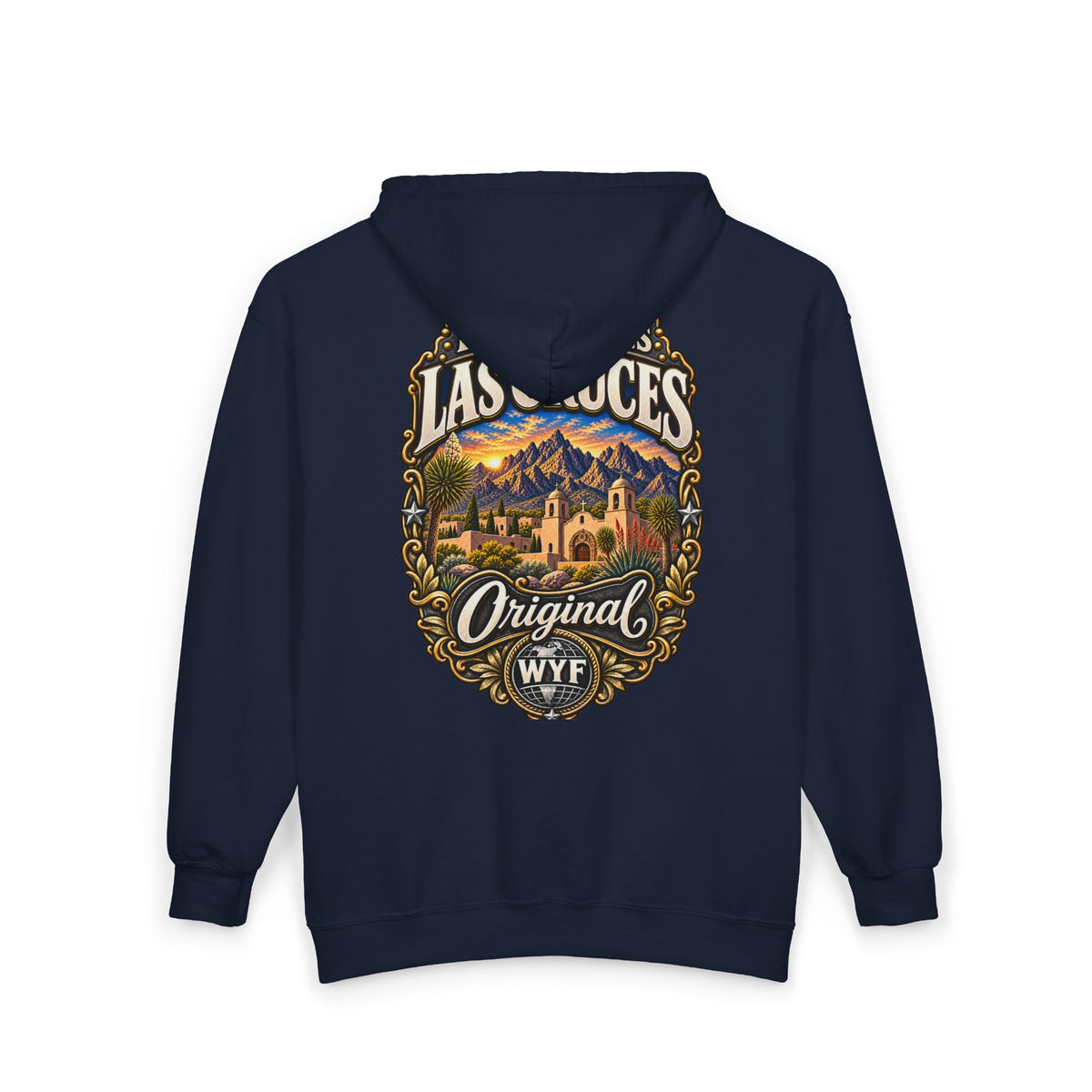 WYF Las Cruces Full-Zip Hoodie | Las Cruces Souvenir & Where You From Streetwear