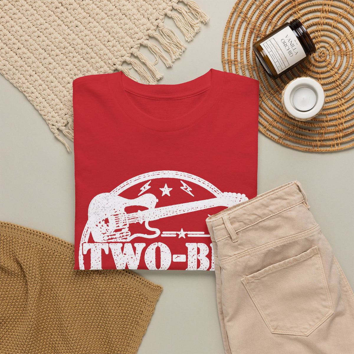 Two-Bit American Rock T-Shirt — Vintage Guitar Band Tee