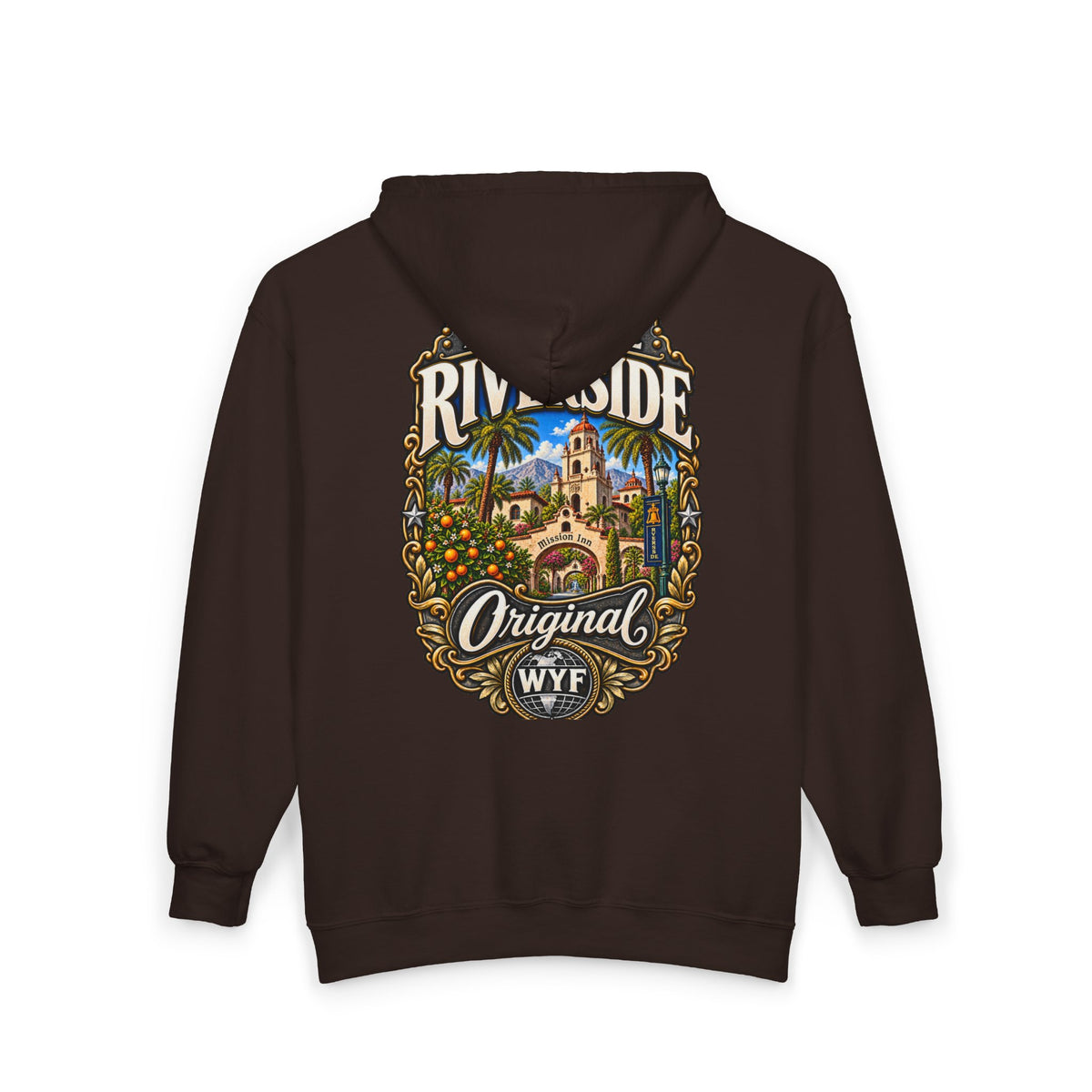 WYF Riverside Full-Zip Hoodie | Riverside Souvenir & Where You From Streetwear