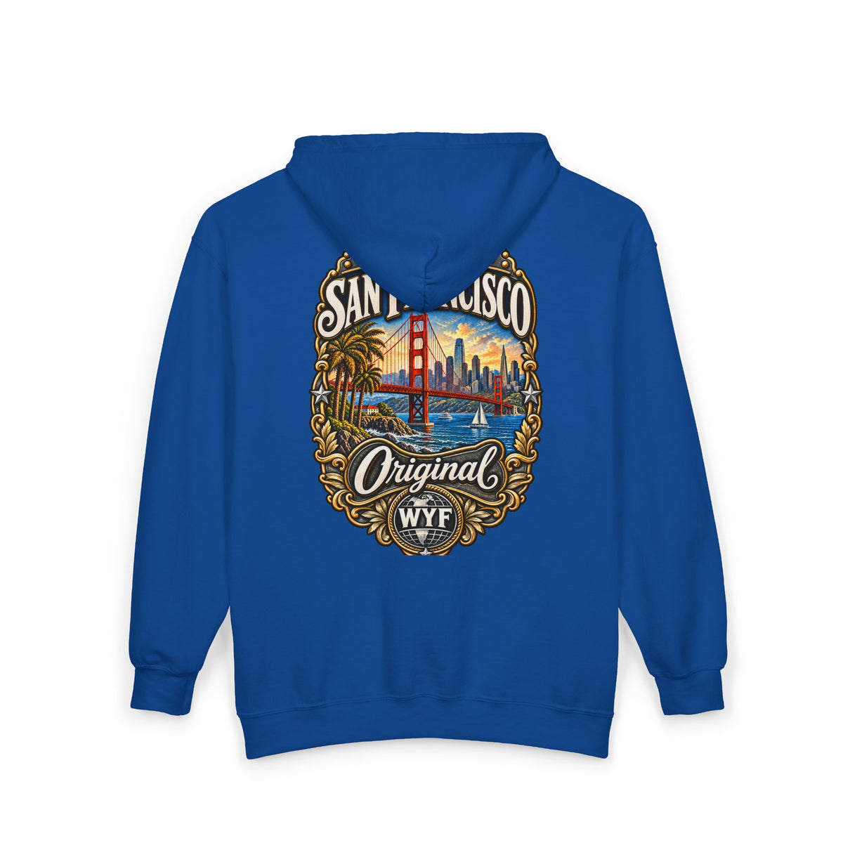WYF San Francisco Full-Zip Hoodie | San Francisco Souvenir & Where You From Streetwear