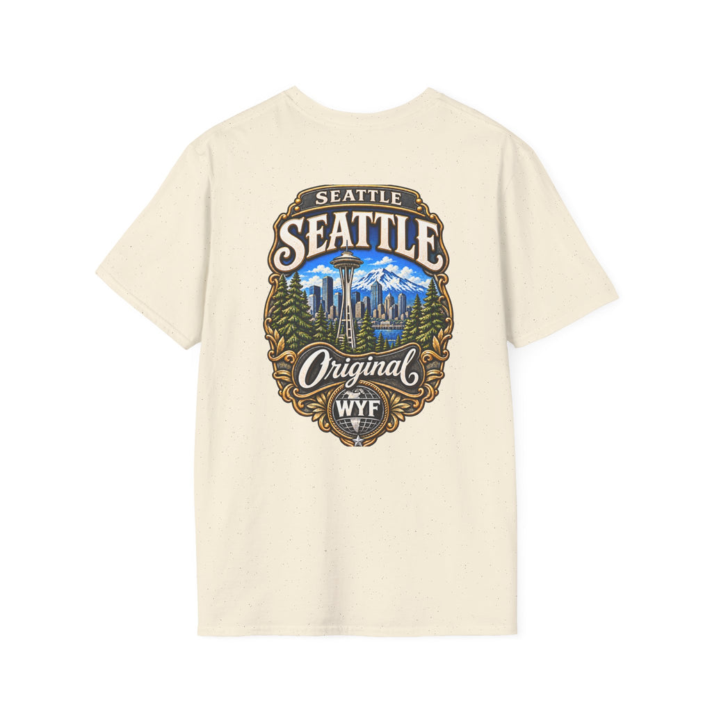 WYF Seattle T-Shirt | Seattle Souvenir & Where You From Streetwear