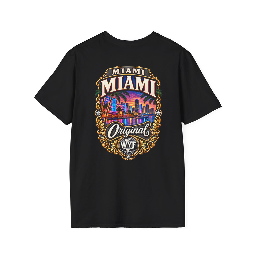 WYF Miami T-Shirt | Miami Souvenir & Where You From Streetwear