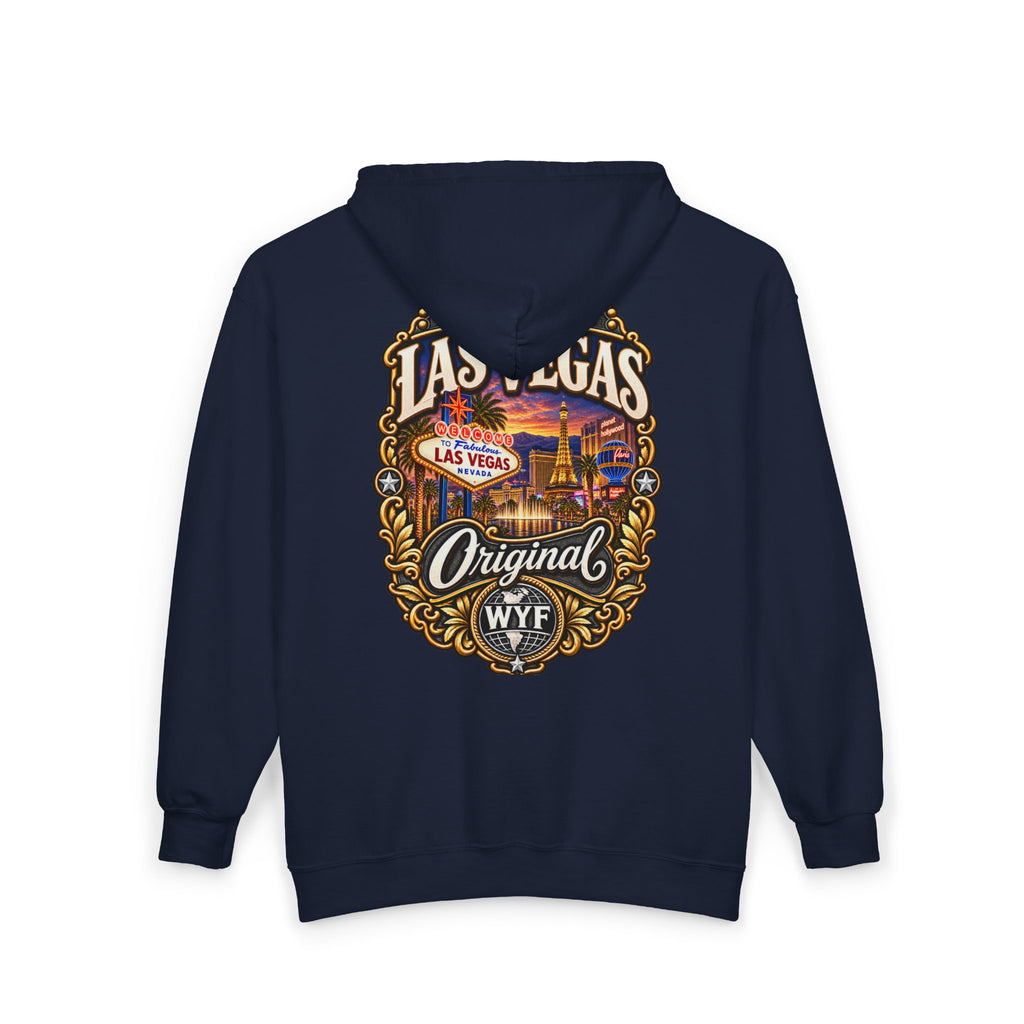 WYF Las Vegas Full-Zip Hoodie | Las Vegas Souvenir & Where You From Streetwear