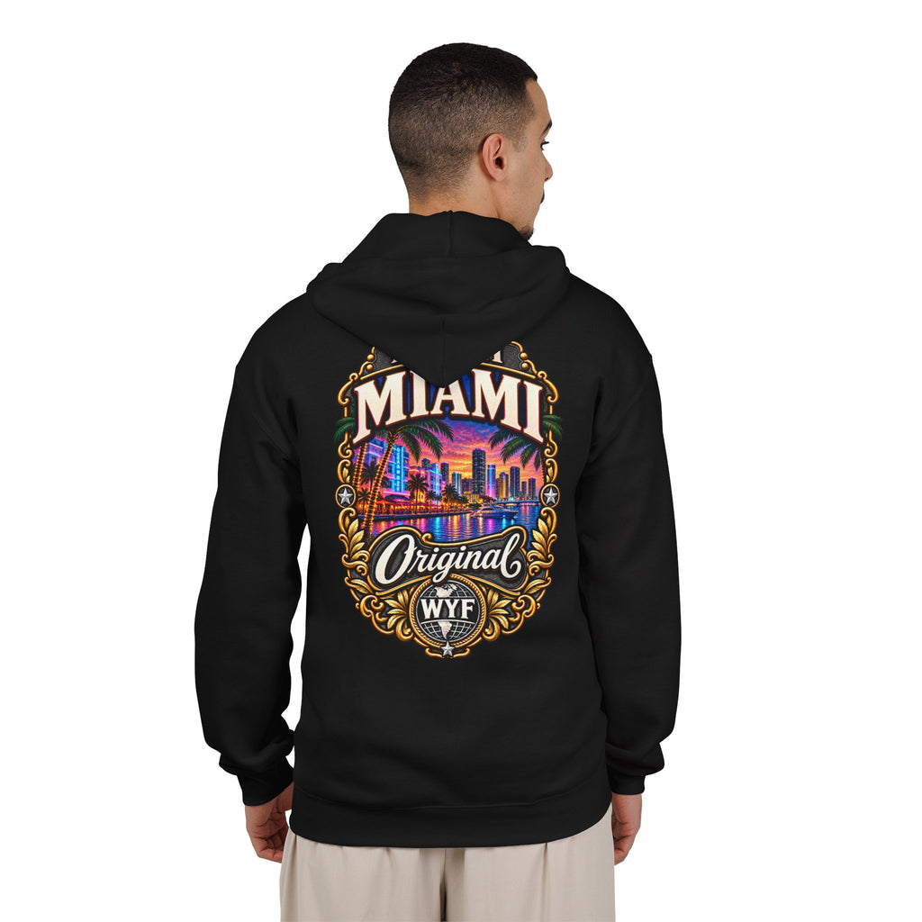 WYF Miami Full-Zip Hoodie | Miami Souvenir & Where You From Streetwear