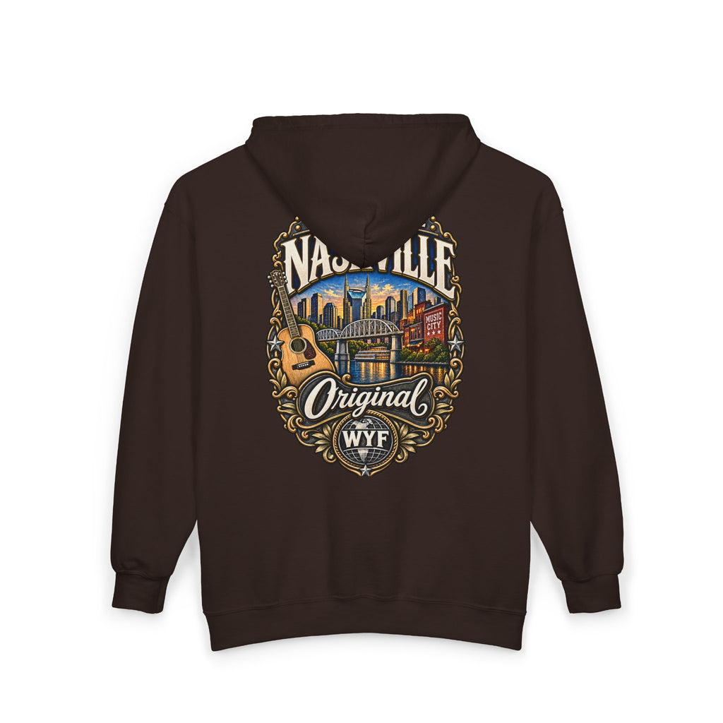 WYF Nashville Full-Zip Hoodie | Nashville Souvenir & Where You From Streetwear
